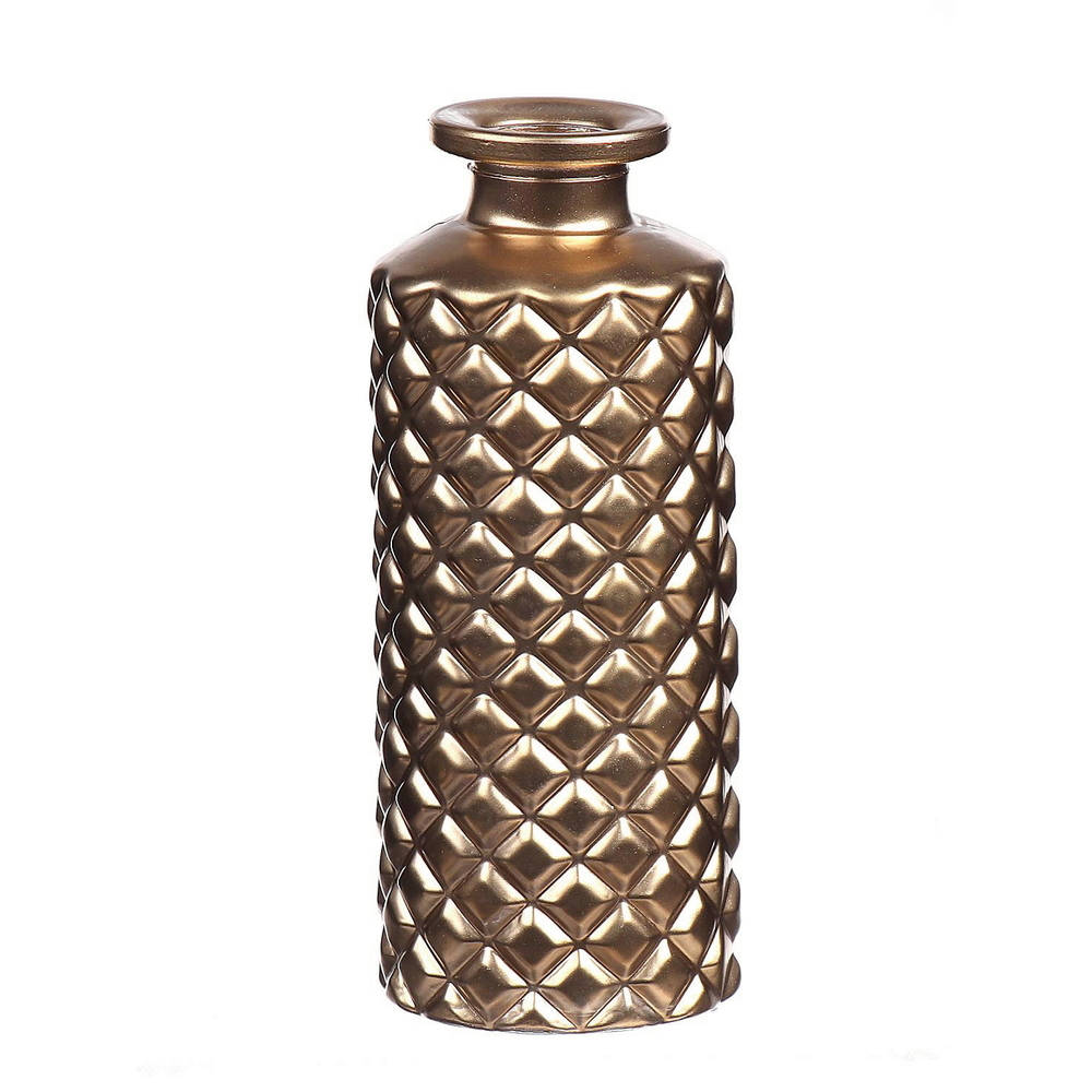 Bouteille Caro métal/or - D.5xH.14cm