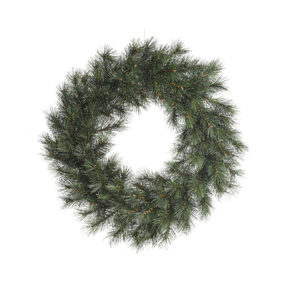 Couronne de Noël artificielle 'Malmö' vert givré - Ø35cm