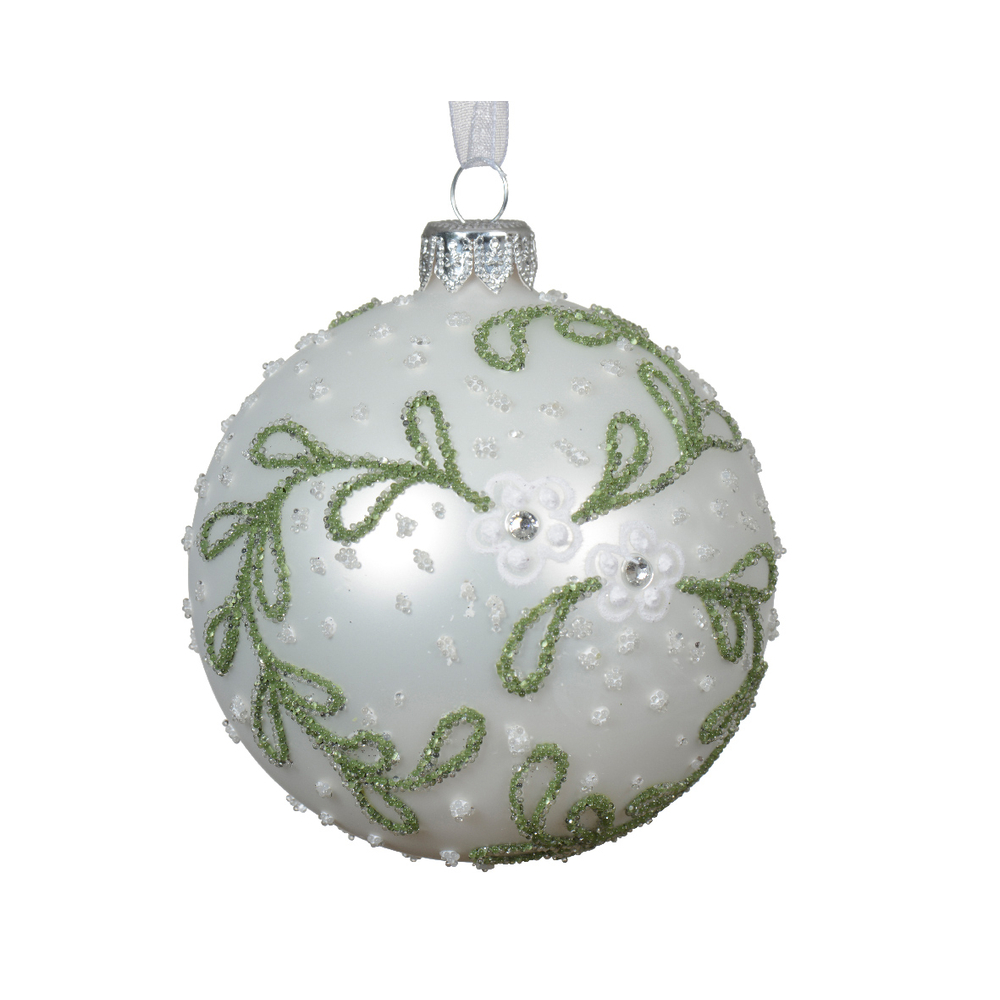 Boule de Noël en verre, motif 
