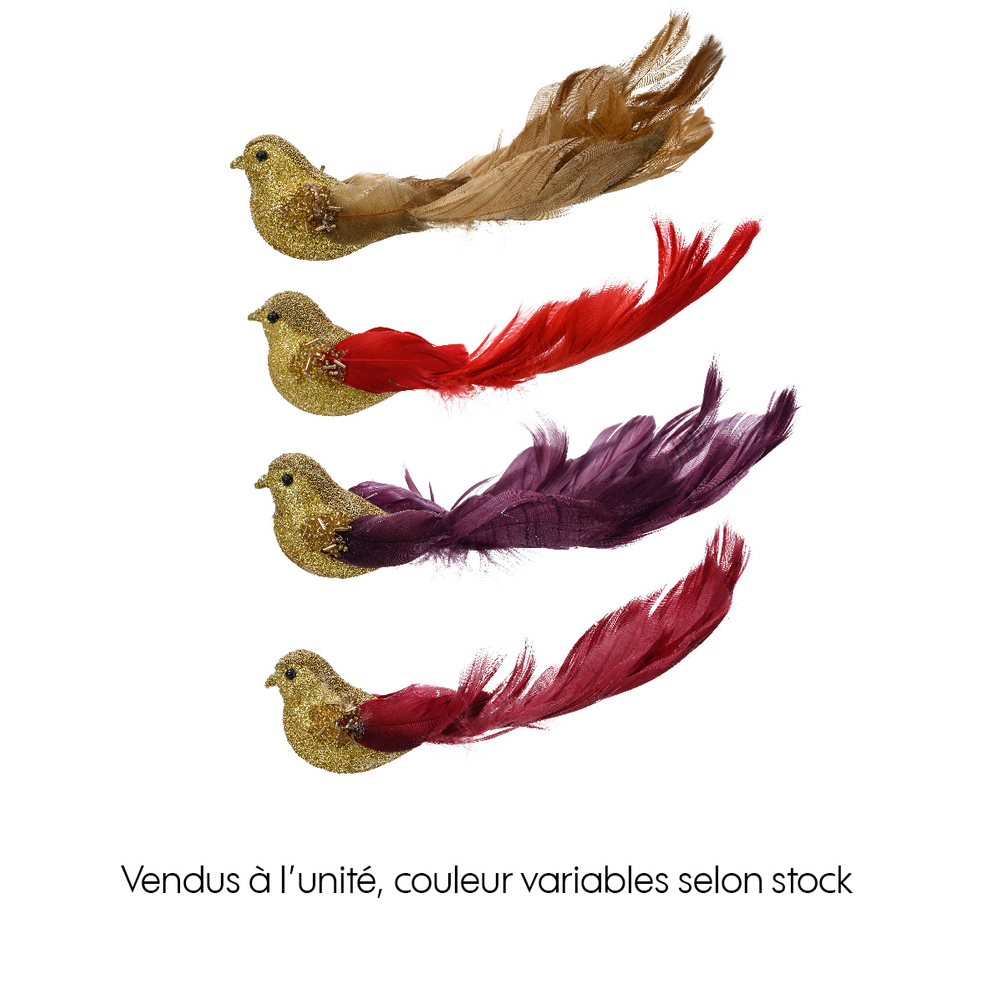 Suspension de Noël en mousse : oiseau - L.4,5xl.20xH.5cm