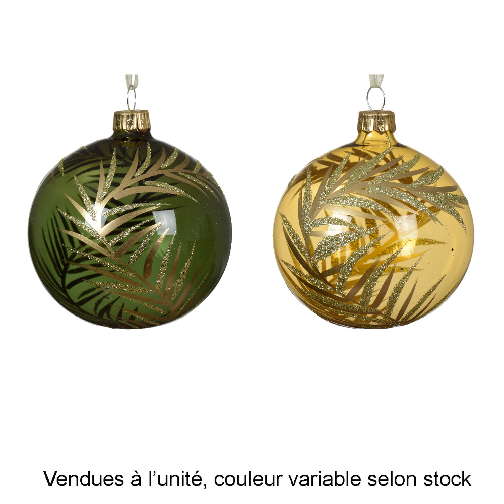 Boule de Noël en verre, motif 