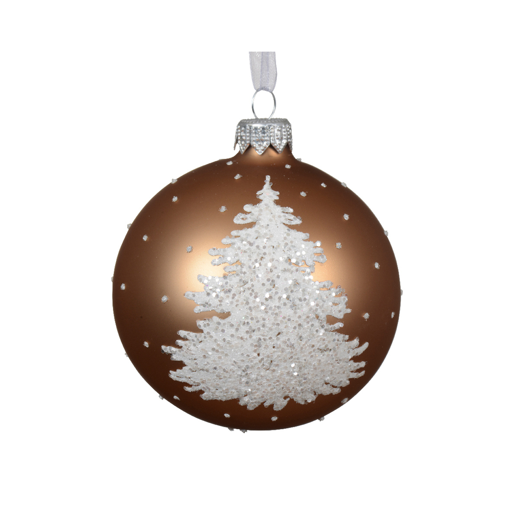 Boule de Noël en verre, motif 