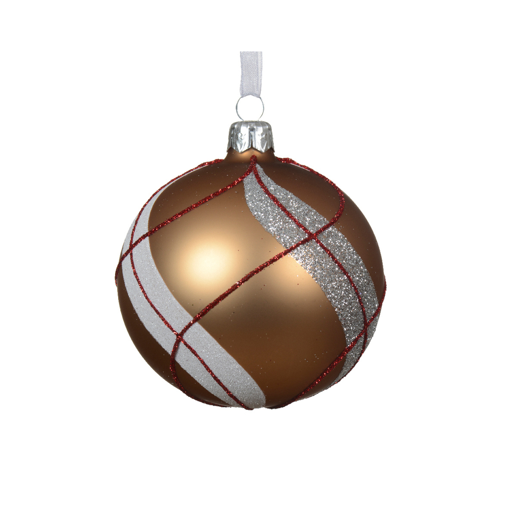 Boule de Noël en verre, motif 