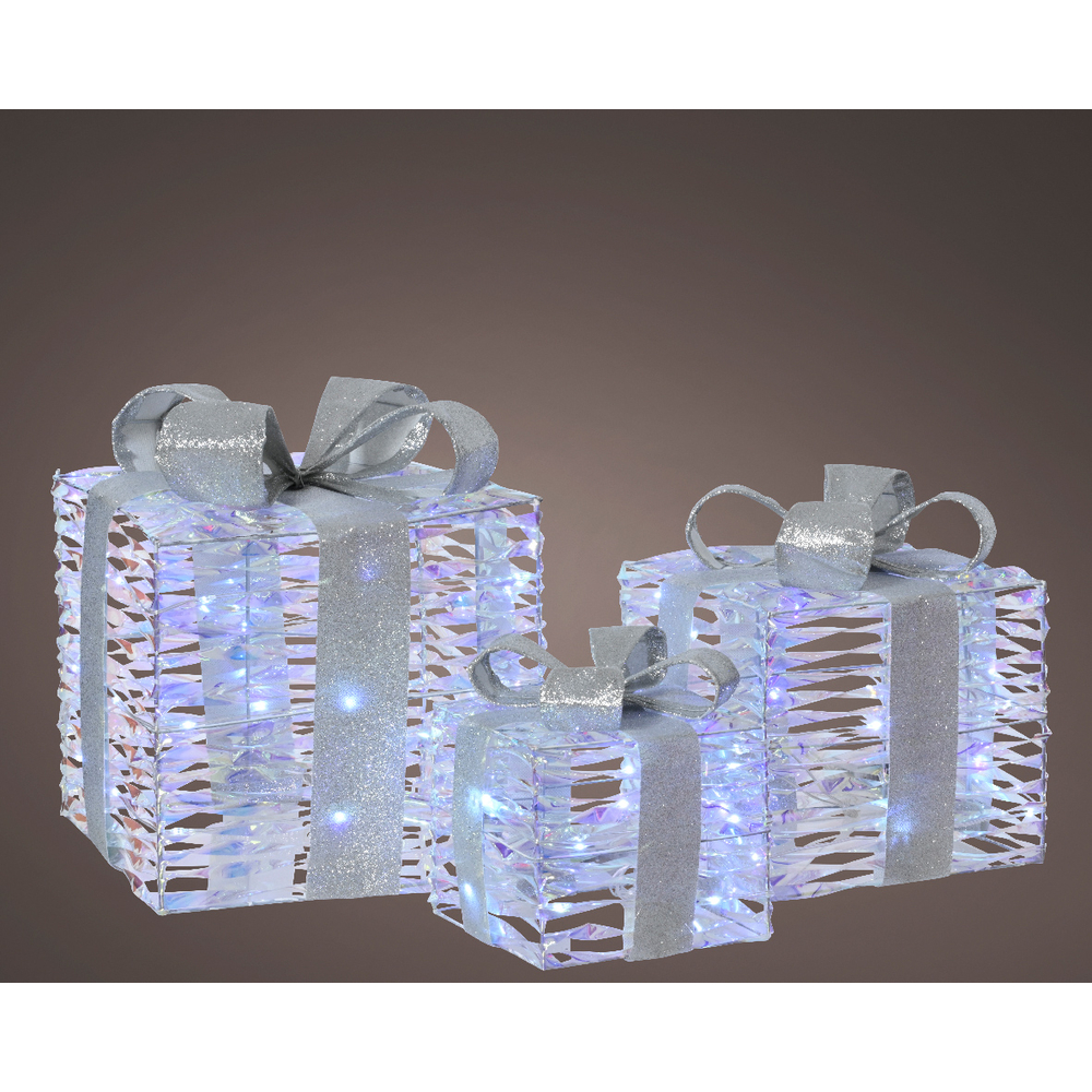 Cadeaux 30 micro blanc froid led h32cm