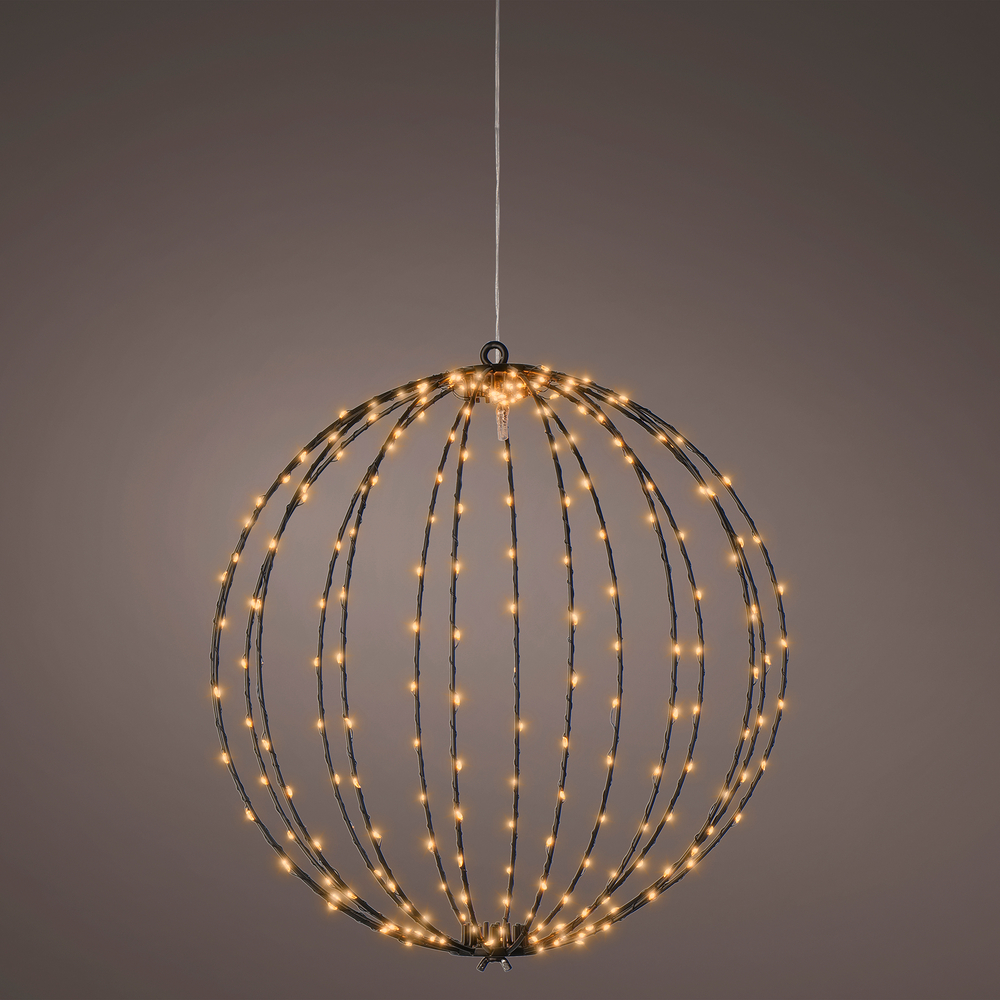 Boule 240 micro led noir blanc d38cm