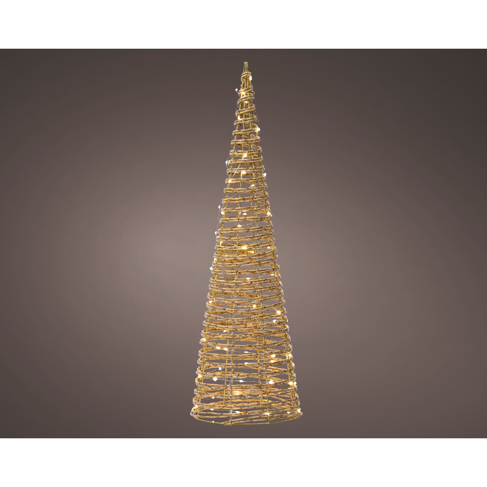Sapin 80 micro led naturel blanc chaud h60cm