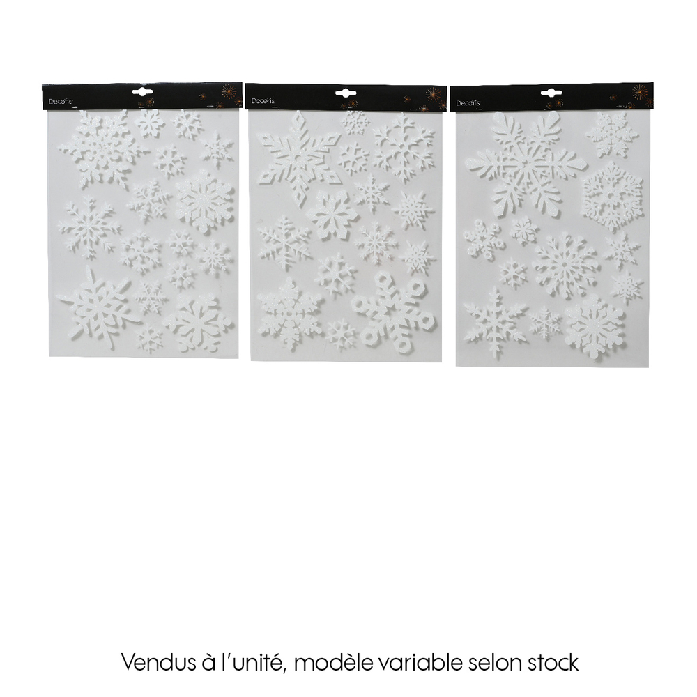 Décoration de fenêtre plastique blanc 40X29.5cm