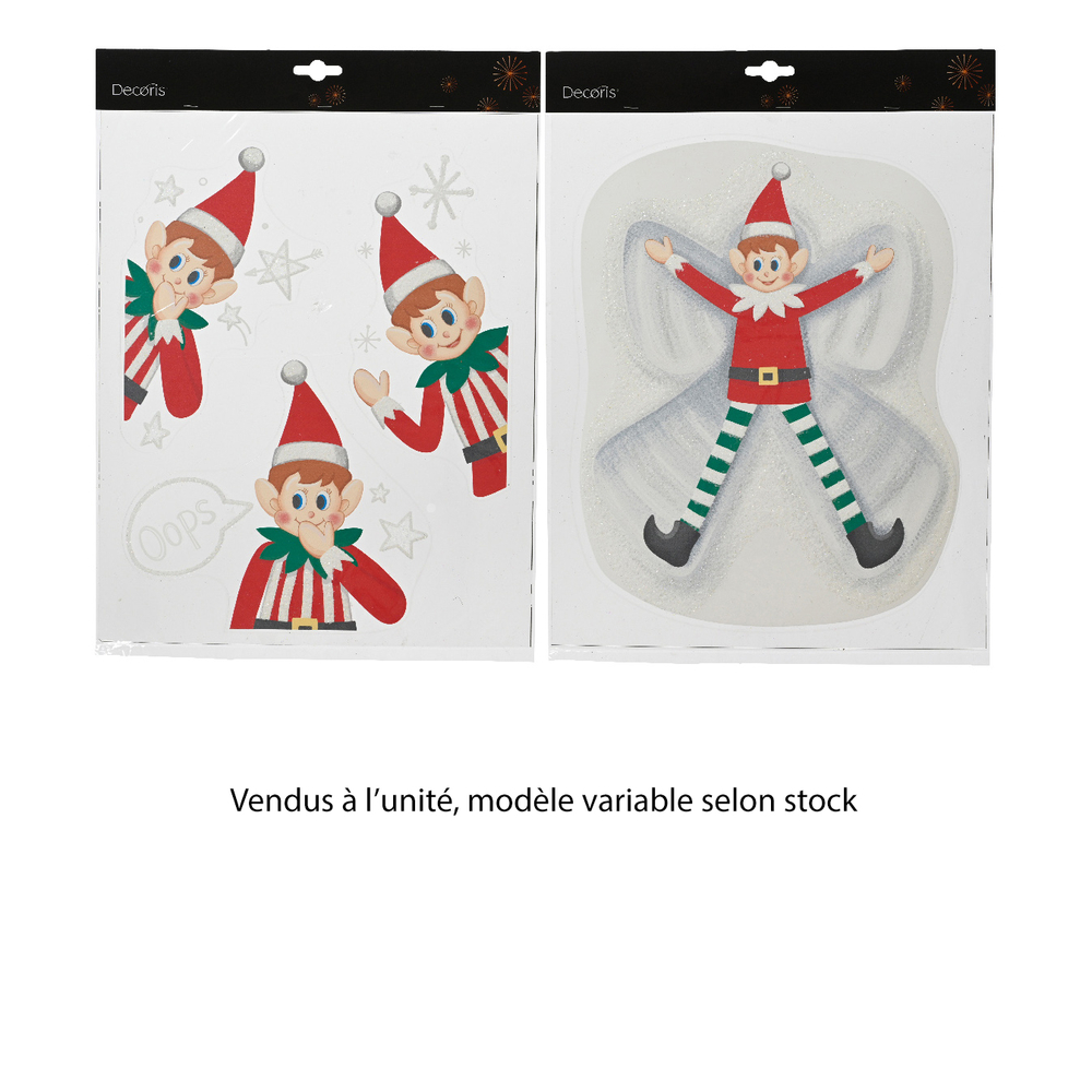 Autocollant plastique rouge 28.5X34.5cm