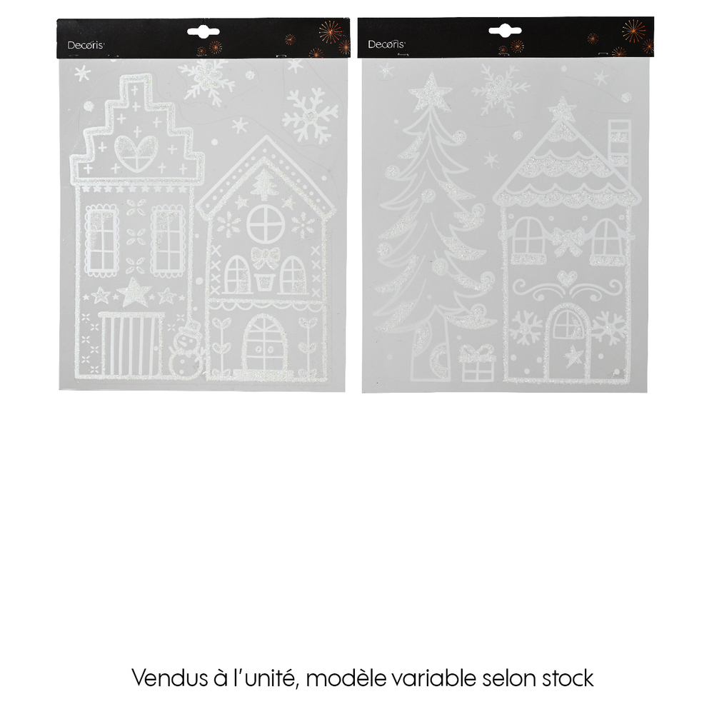 Autocollant plastique blanc 28.5X34.5cm