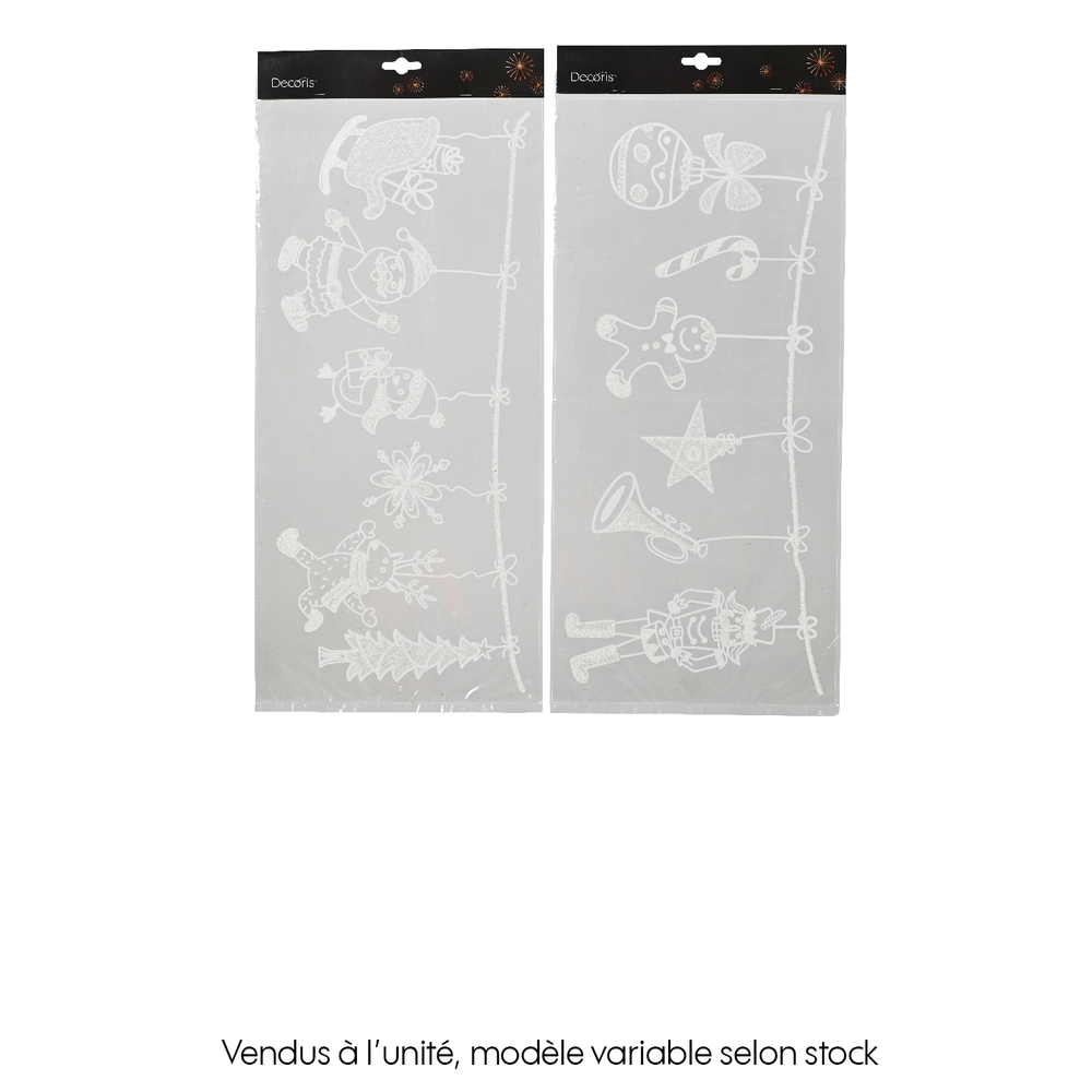 Autocollant plastique blanc 23X49cm