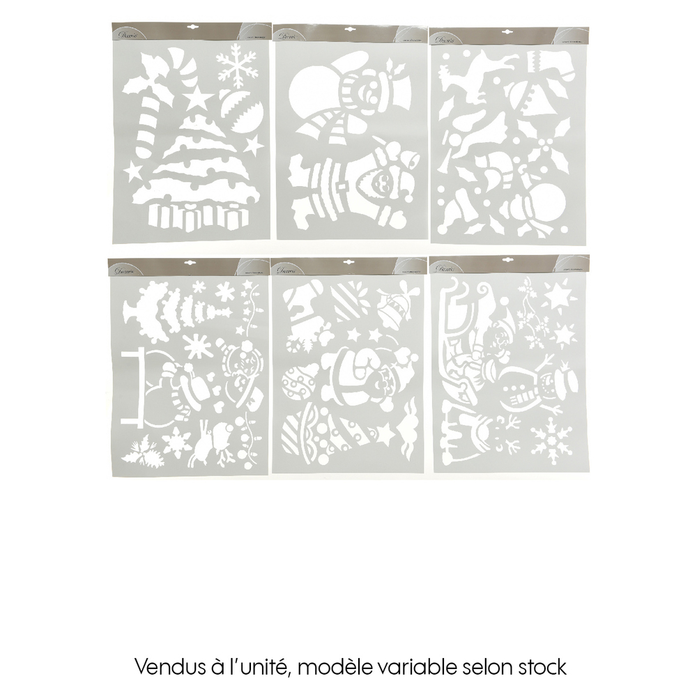Pochoirs papier blanc 44.5X59.5cm