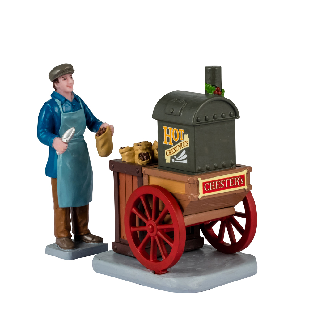 Figurines de Noël : Châtaignes chaudes de Chester - H.7,5cm