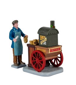 Figurines de Noël : Châtaignes chaudes de Chester - H.7,5cm