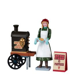 Figurines de Noël : Boulangère de rue à Caddington - H.6,4cm