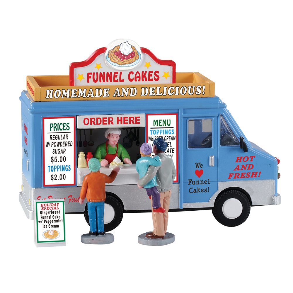 Figurine de Noël : Foodtruck de gâteaux - H.11cm