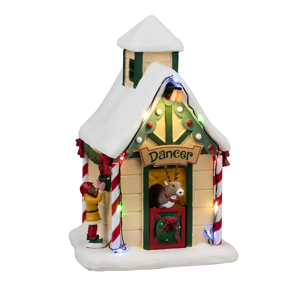 Scène de Noël : La maison Dancer's Den - H.14,1cm