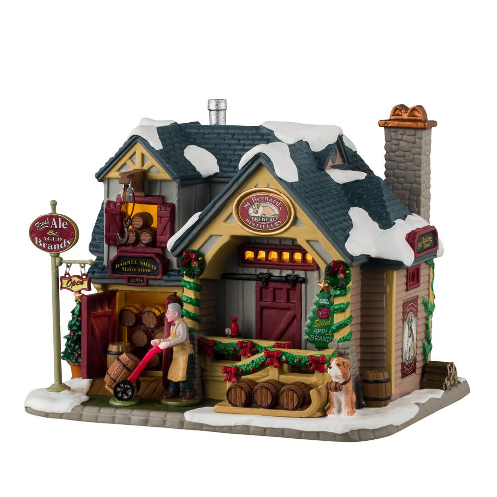 Scène de Noël : Brasserie et distillerie Saint-Bernard - H.14,5cm