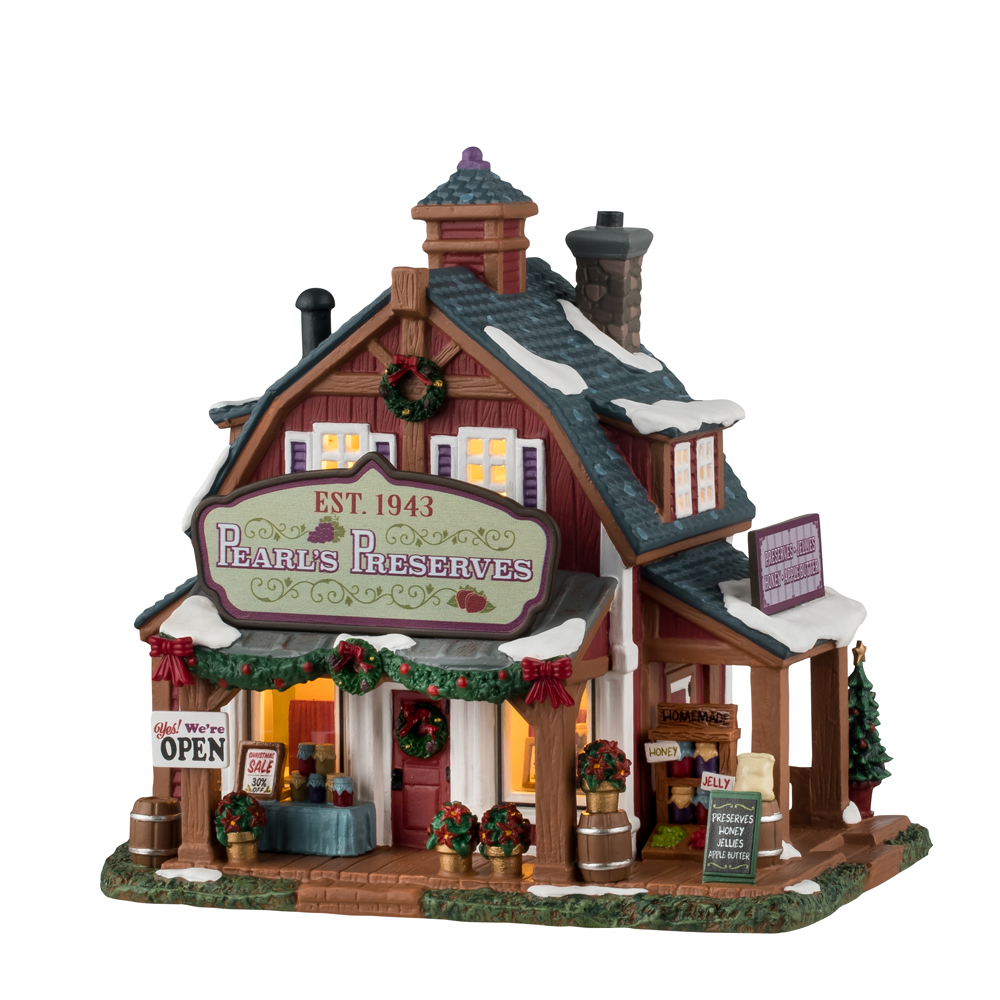 Scène de Noël : Cottage Pearl's Preserves - H.17,5cm
