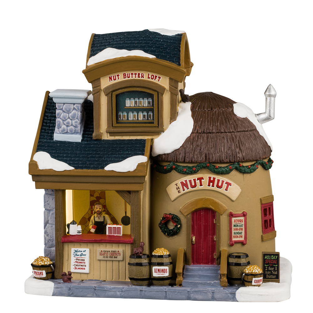 Scène de Noël : Boutique de noix à Caddington Village - H.18,3cm