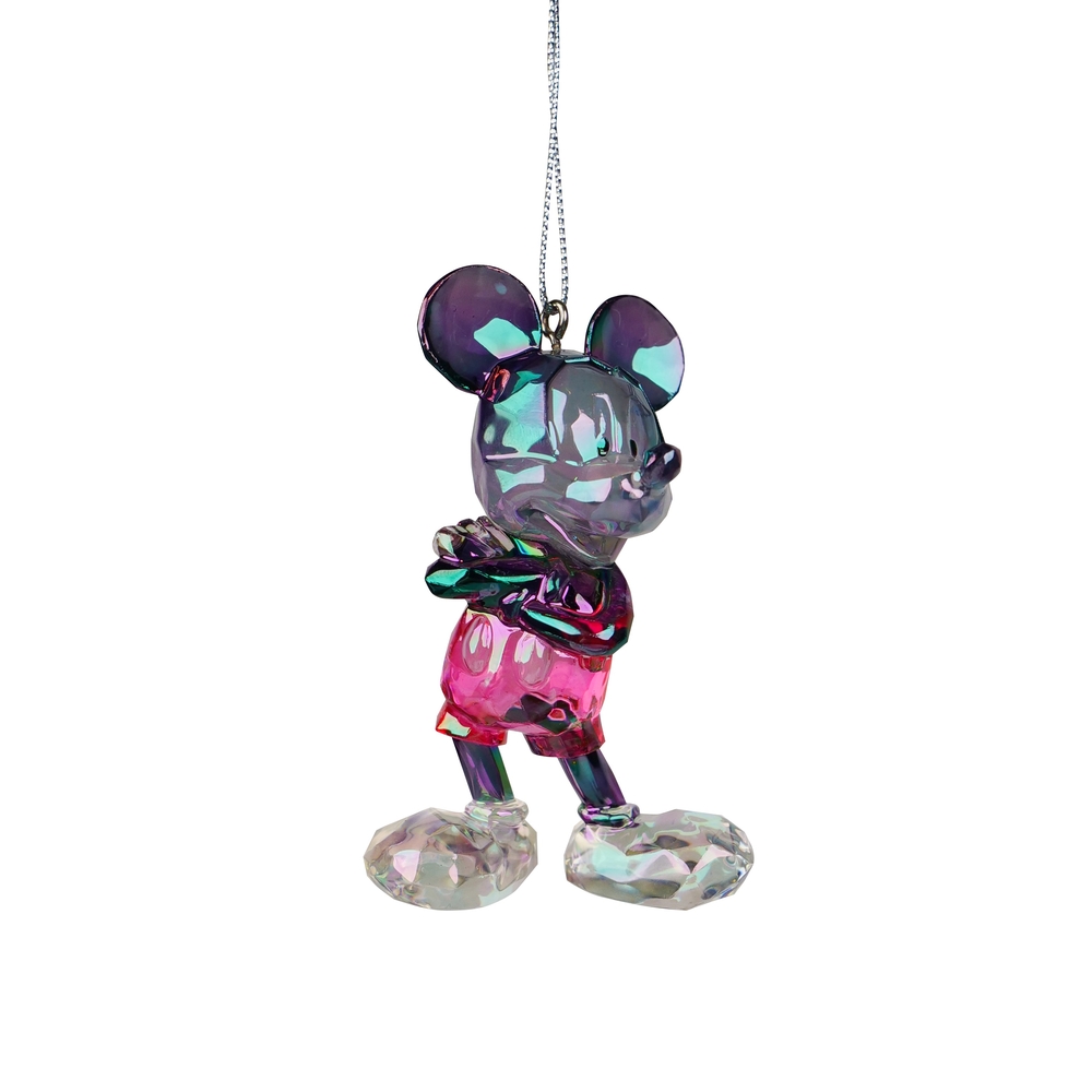 Suspension de Noël en acrylique : Mickey en 3D - H.10cm