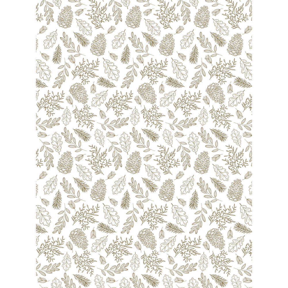 Assortiment de papier foil : 4 feuilles, thème Forest - 30x40cm