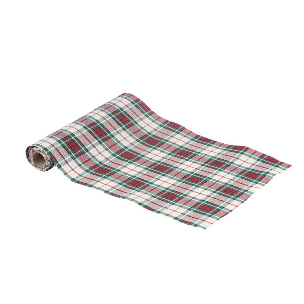 Chemin de table tartan scintillant 28x300cm