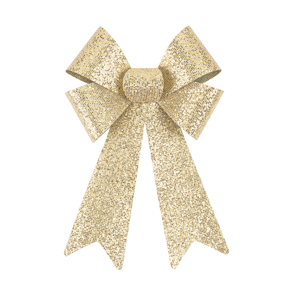 Noeud paillettes or 23x34cm