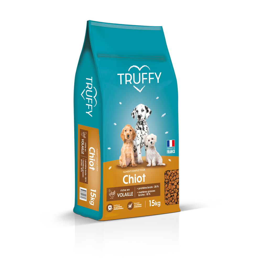 Croquettes à la volaille pour chiot 15kg