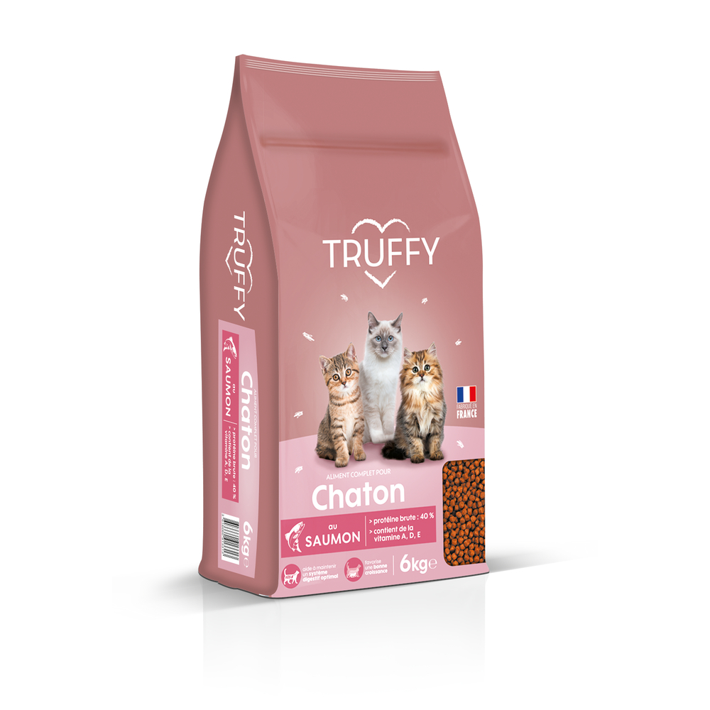 Croquettes au saumon pour chaton 6kg