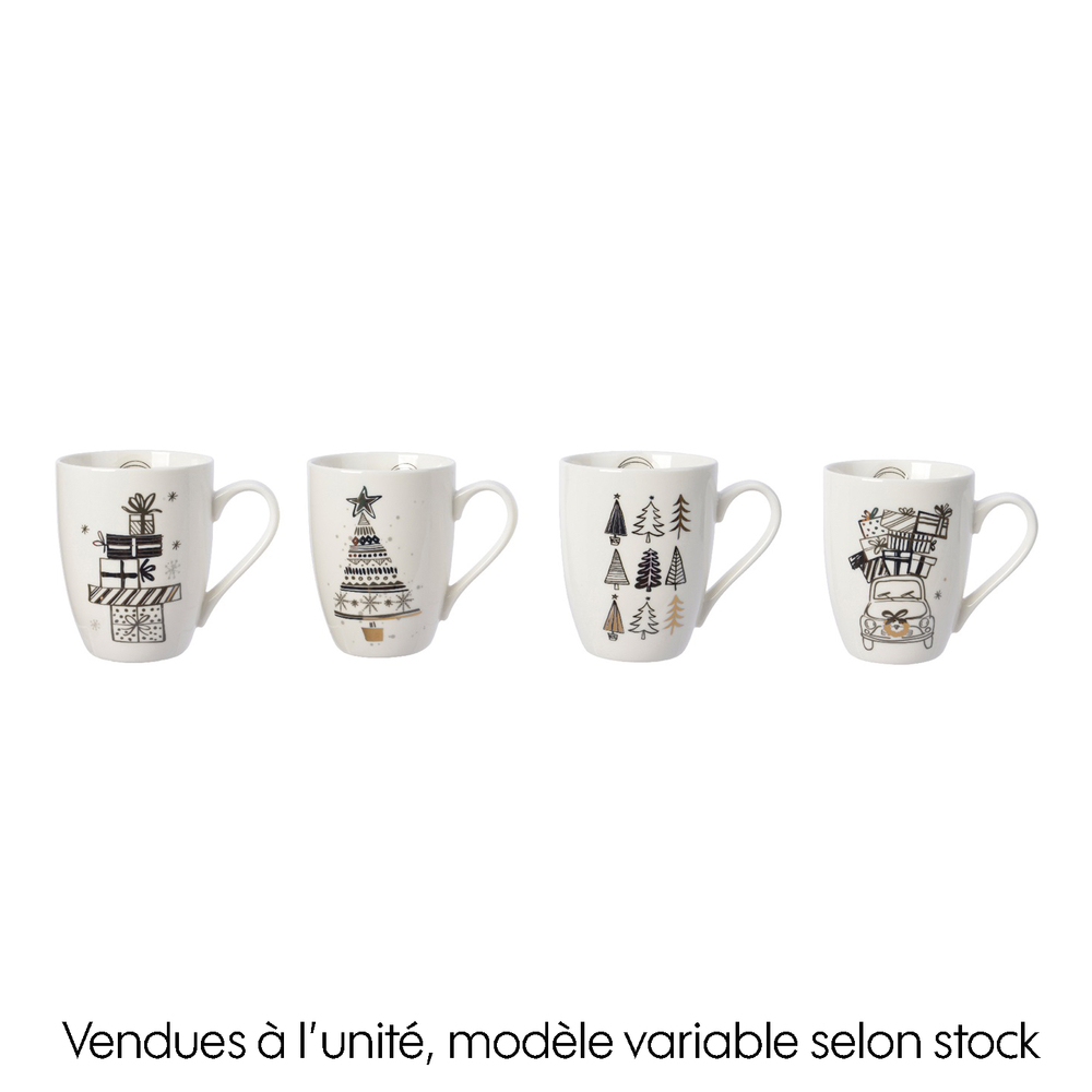 Jacinthe X1 Mug Black and White