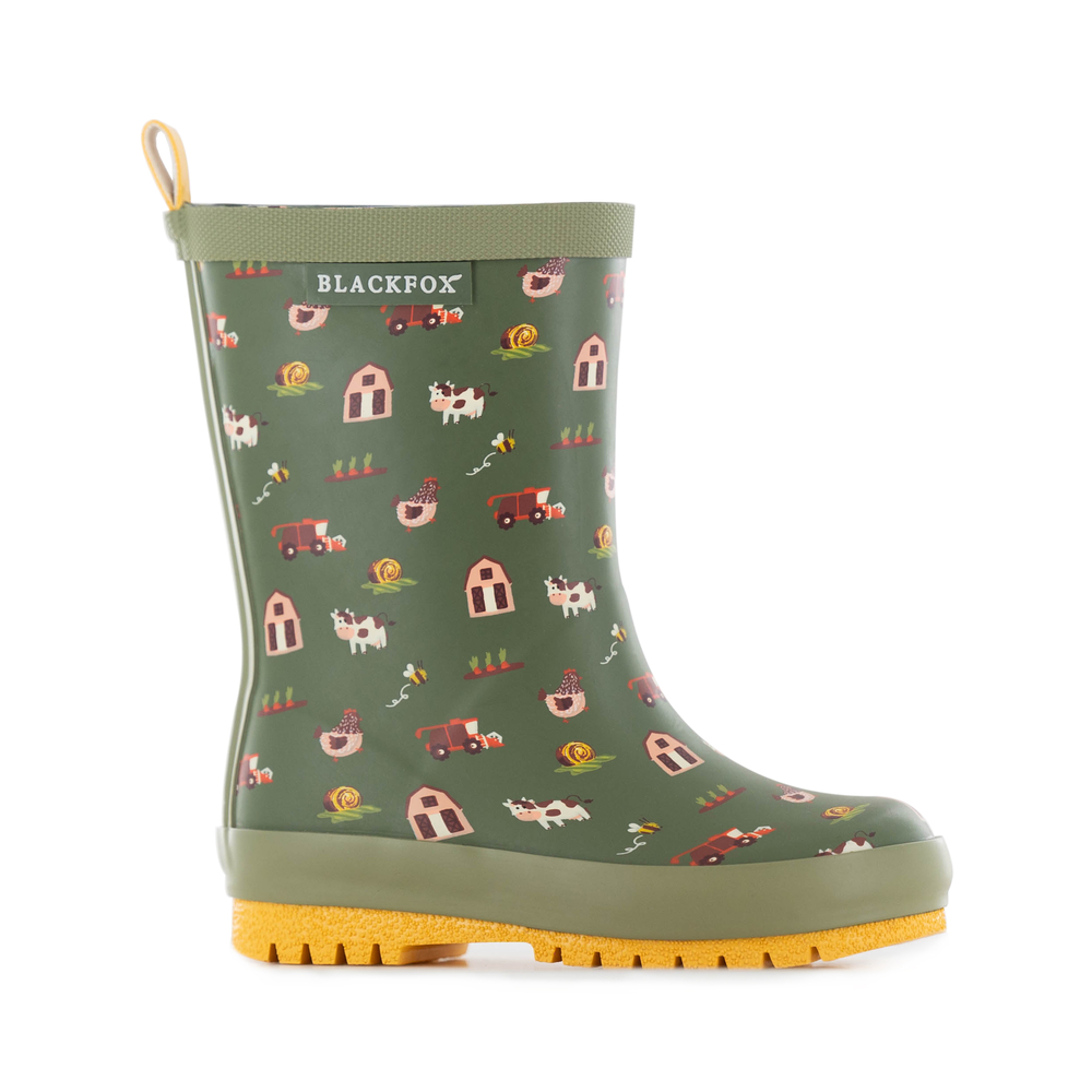 Bottes pour enfant 'Kansas', coloris kaki avec motifs - taille 22