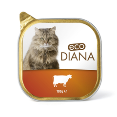 Pâtée Eco Diana au bœuf pour chat - 100g