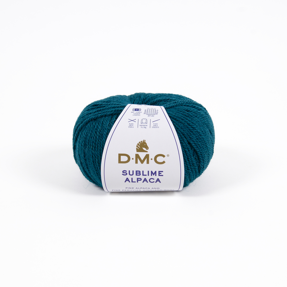 Pelote Sublime Alpaga et laine, coloris pétrole 728 - 50g