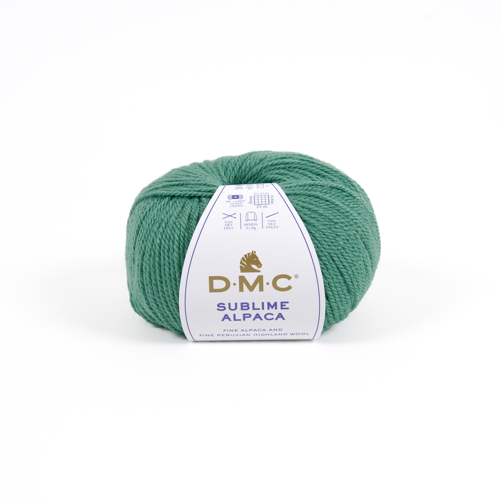 Pelote Sublime Alpaga et laine, coloris vert 871 - 50g