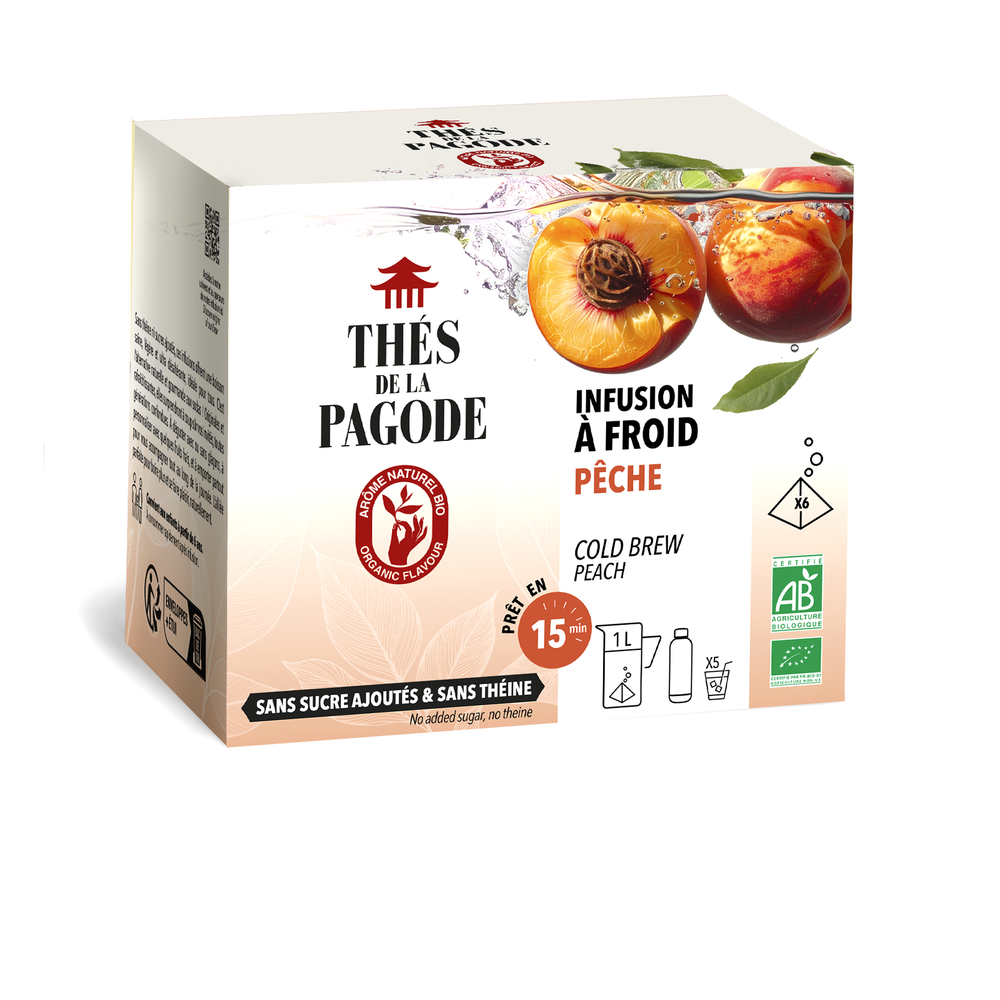 Infusion glacée bio - Pêche 6 sachets