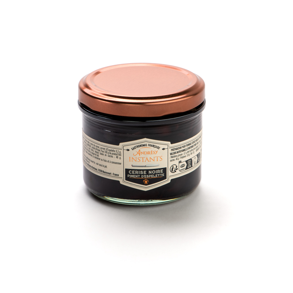 Confit de cerise noire et piment d'Espelette 130g