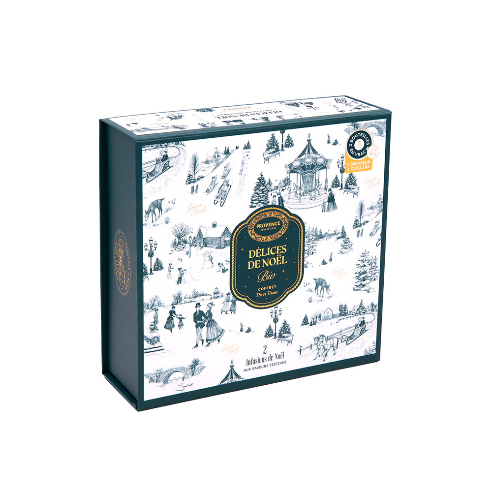 Coffret thé et tisane - Délices de Noël bio 170g