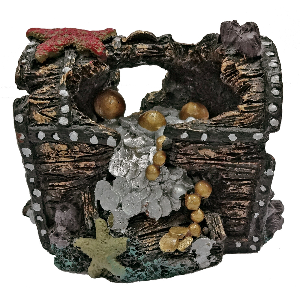 Décoration d'aquarium : trésor en résine - H.7,5cm