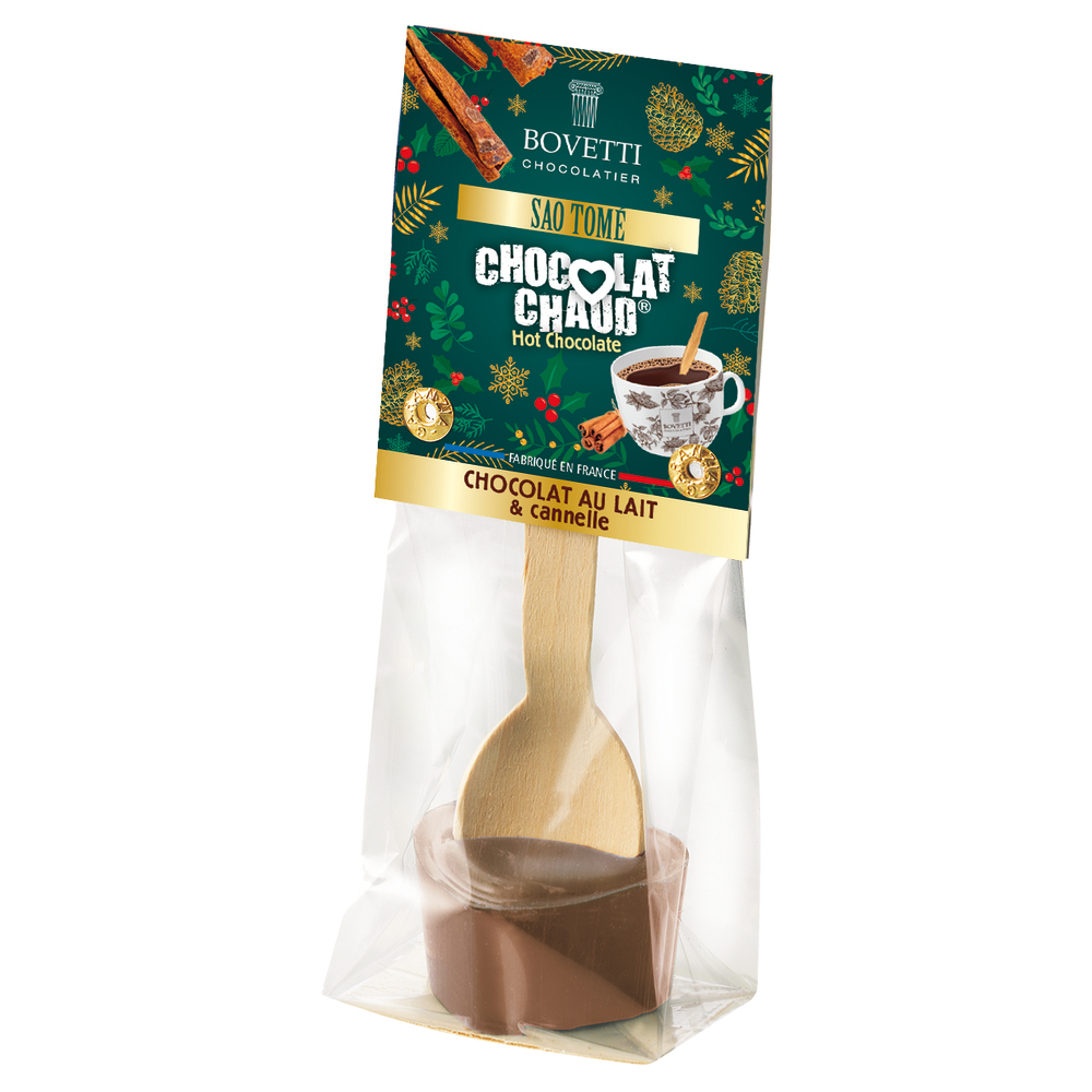 Cuillère chocolat chaud - chocolat au lait & cannelle 35g