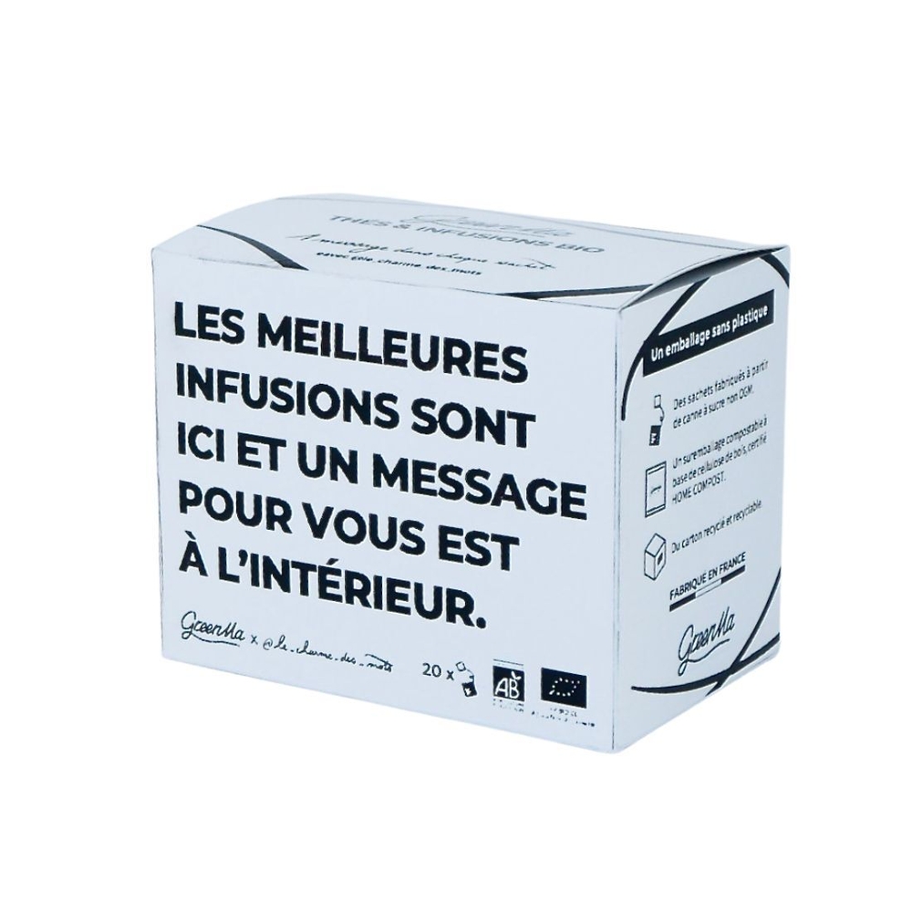 Coffret de 20 sachets d'infusions bio
