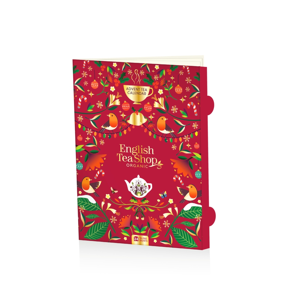 Calendrier de l'Avent : thés et infusions bio, format livre - x24