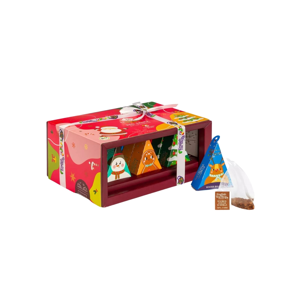 Coffret thés et infusions bio, personnages de Noël - 12 sachets