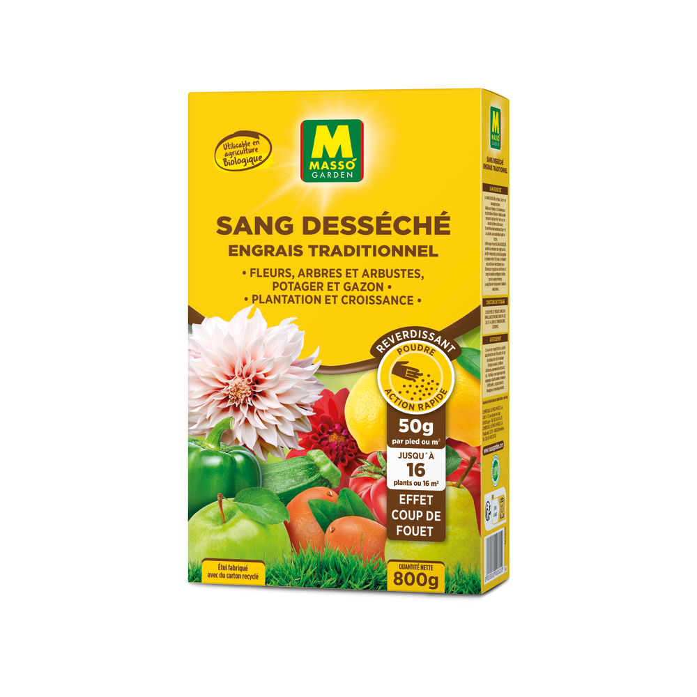 Engrais traditionnel : sang desséché UAB - 800g