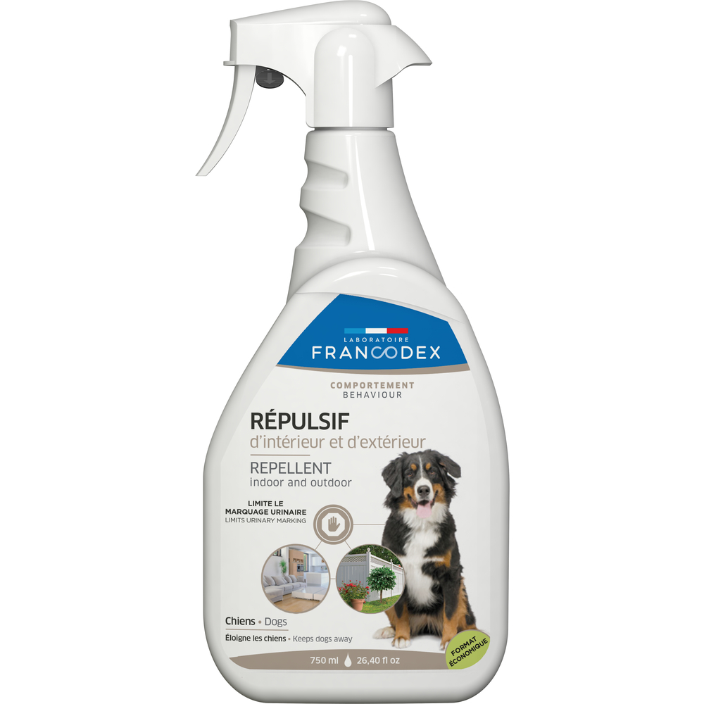 Répulsif intérieur & extérieur chien 750ml