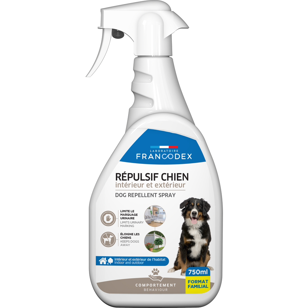 Répulsif intérieur & extérieur chien 750ml