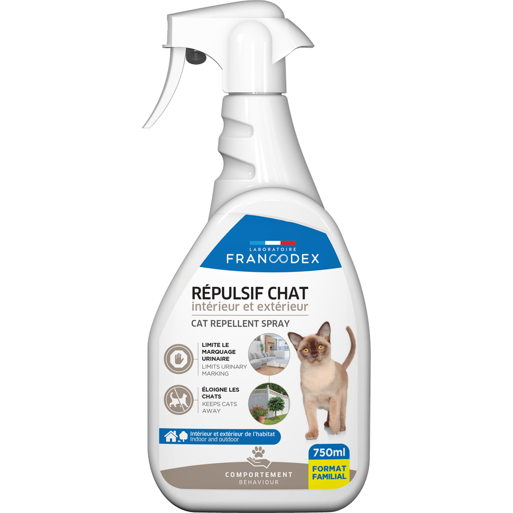 Répulsif intérieur & extérieur chat 750ml