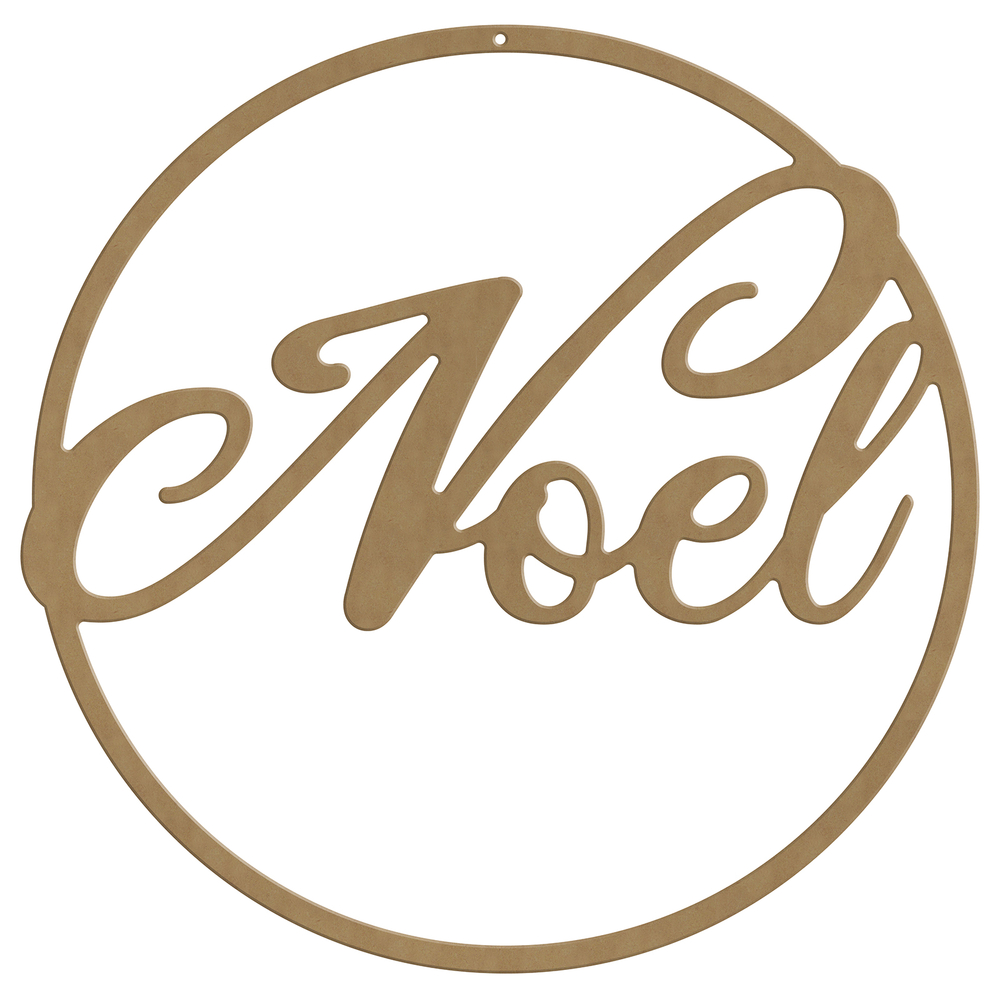 Couronne de Noël DIY en bois à décorer - D.37cm