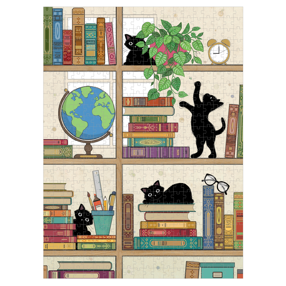 Puzzle pour enfant 'Chatons à la bibliothèque', 500 pièces