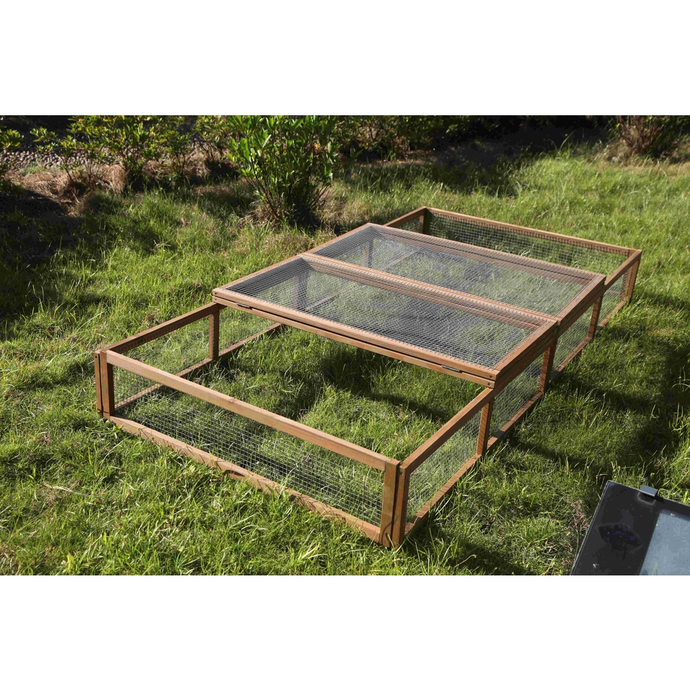 Parc extérieur pour tortues - L.200xP.100xH.25cm