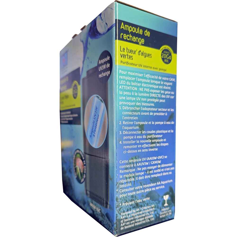 Ampoule de rechange AA-UV3 pour 